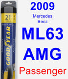 Passenger Wiper Blade for 2009 Mercedes-Benz ML63 AMG - Assurance