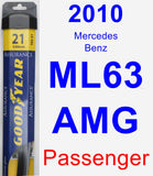 Passenger Wiper Blade for 2010 Mercedes-Benz ML63 AMG - Assurance