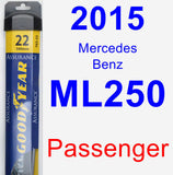 Passenger Wiper Blade for 2015 Mercedes-Benz ML250 - Assurance