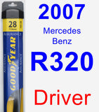 Driver Wiper Blade for 2007 Mercedes-Benz R320 - Assurance