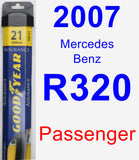 Passenger Wiper Blade for 2007 Mercedes-Benz R320 - Assurance
