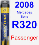 Passenger Wiper Blade for 2008 Mercedes-Benz R320 - Assurance