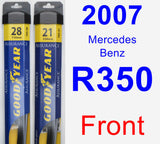 Front Wiper Blade Pack for 2007 Mercedes-Benz R350 - Assurance