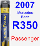 Passenger Wiper Blade for 2007 Mercedes-Benz R350 - Assurance