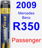 Passenger Wiper Blade for 2009 Mercedes-Benz R350 - Assurance