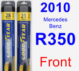 Front Wiper Blade Pack for 2010 Mercedes-Benz R350 - Assurance