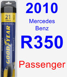 Passenger Wiper Blade for 2010 Mercedes-Benz R350 - Assurance