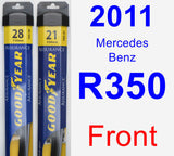 Front Wiper Blade Pack for 2011 Mercedes-Benz R350 - Assurance