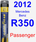 Passenger Wiper Blade for 2012 Mercedes-Benz R350 - Assurance