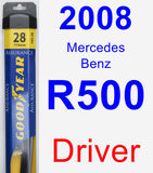 Driver Wiper Blade for 2008 Mercedes-Benz R500 - Assurance