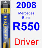 Driver Wiper Blade for 2008 Mercedes-Benz R550 - Assurance