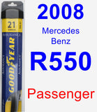 Passenger Wiper Blade for 2008 Mercedes-Benz R550 - Assurance