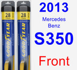 Front Wiper Blade Pack for 2013 Mercedes-Benz S350 - Assurance