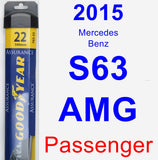 Passenger Wiper Blade for 2015 Mercedes-Benz S63 AMG - Assurance