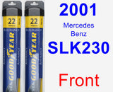 Front Wiper Blade Pack for 2001 Mercedes-Benz SLK230 - Assurance