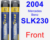 Front Wiper Blade Pack for 2004 Mercedes-Benz SLK230 - Assurance