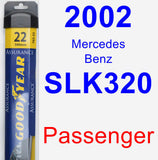 Passenger Wiper Blade for 2002 Mercedes-Benz SLK320 - Assurance