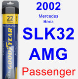 Passenger Wiper Blade for 2002 Mercedes-Benz SLK32 AMG - Assurance