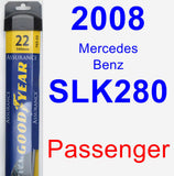 Passenger Wiper Blade for 2008 Mercedes-Benz SLK280 - Assurance