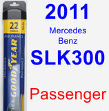 Passenger Wiper Blade for 2011 Mercedes-Benz SLK300 - Assurance