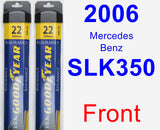 Front Wiper Blade Pack for 2006 Mercedes-Benz SLK350 - Assurance