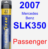 Passenger Wiper Blade for 2007 Mercedes-Benz SLK350 - Assurance