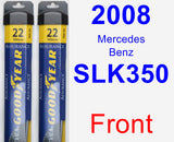 Front Wiper Blade Pack for 2008 Mercedes-Benz SLK350 - Assurance