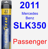 Passenger Wiper Blade for 2011 Mercedes-Benz SLK350 - Assurance