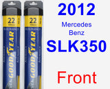 Front Wiper Blade Pack for 2012 Mercedes-Benz SLK350 - Assurance