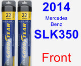 Front Wiper Blade Pack for 2014 Mercedes-Benz SLK350 - Assurance