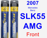 Front Wiper Blade Pack for 2007 Mercedes-Benz SLK55 AMG - Assurance