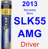 Driver Wiper Blade for 2013 Mercedes-Benz SLK55 AMG - Assurance