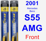 Front Wiper Blade Pack for 2001 Mercedes-Benz S55 AMG - Assurance