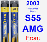 Front Wiper Blade Pack for 2003 Mercedes-Benz S55 AMG - Assurance