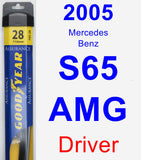Driver Wiper Blade for 2005 Mercedes-Benz S65 AMG - Assurance