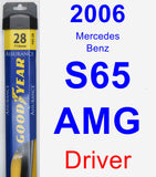 Driver Wiper Blade for 2006 Mercedes-Benz S65 AMG - Assurance