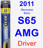 Driver Wiper Blade for 2011 Mercedes-Benz S65 AMG - Assurance