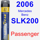 Passenger Wiper Blade for 2006 Mercedes-Benz SLK200 - Assurance