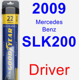 Driver Wiper Blade for 2009 Mercedes-Benz SLK200 - Assurance