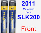 Front Wiper Blade Pack for 2011 Mercedes-Benz SLK200 - Assurance