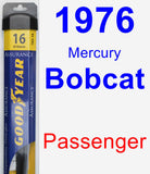 Passenger Wiper Blade for 1976 Mercury Bobcat - Assurance