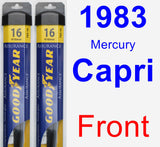 Front Wiper Blade Pack for 1983 Mercury Capri - Assurance