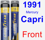 Front Wiper Blade Pack for 1991 Mercury Capri - Assurance