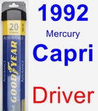 Driver Wiper Blade for 1992 Mercury Capri - Assurance