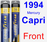 Front Wiper Blade Pack for 1994 Mercury Capri - Assurance