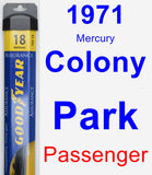 Passenger Wiper Blade for 1971 Mercury Colony Park - Assurance