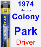 Driver Wiper Blade for 1974 Mercury Colony Park - Assurance