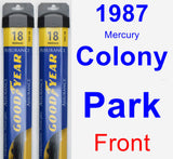 Front Wiper Blade Pack for 1987 Mercury Colony Park - Assurance