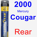 Rear Wiper Blade for 2000 Mercury Cougar - Assurance