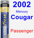 Passenger Wiper Blade for 2002 Mercury Cougar - Assurance